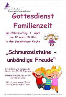 Einladung zum Gottesdienst am Ostermontag