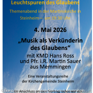 Plakat Leuchtspuren für den 27.04.2026