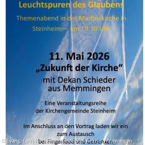 Plakat Leuchtspuren für den 11.05.2026