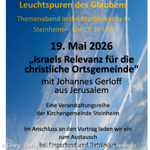Plakat Leuchtspuren für den 19.05.2026