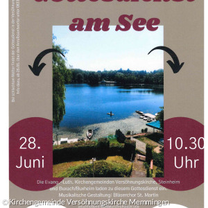 Einladung zum Gottesdienst am See am 28.06. am Buxheimer Weiher