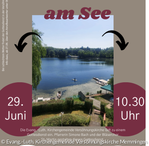 Einladung zum Gottesdienst am See