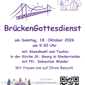 Brücken-Gottesdienst am 18.10. in Niederrieden
