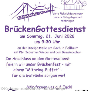 Brückengottesdienst und -Brückenfest mit Buffet